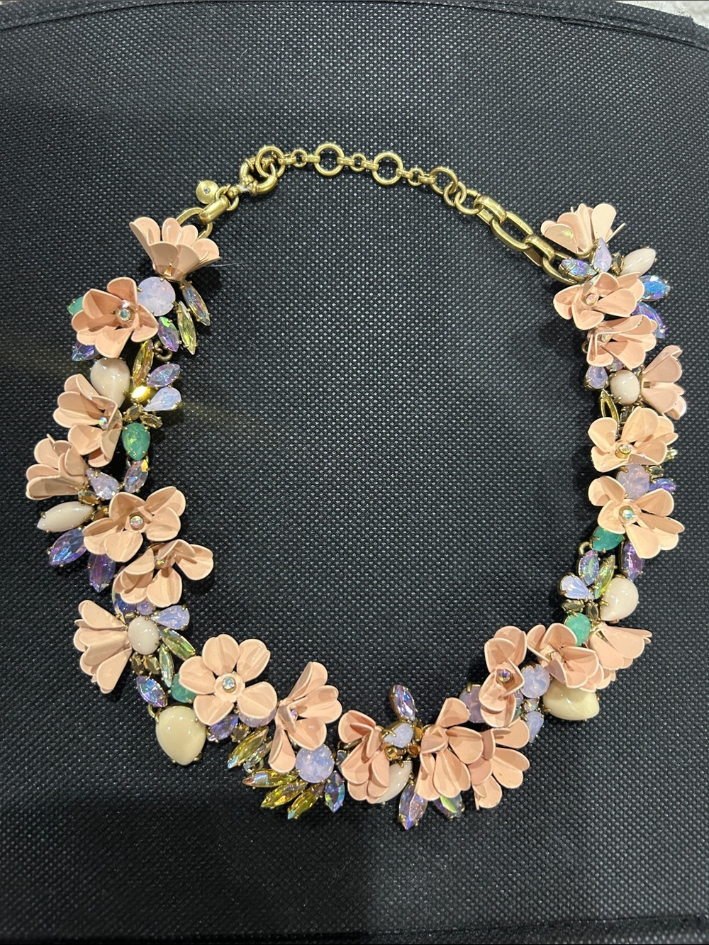 J. Crew Blush Pink Floral Statement Necklace - Womens Jewelry